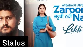 Zaroori Nai Statuszaroori Nai Afsana Khanlekh Movie Statusgurnam Bhullarjaanitanialekh