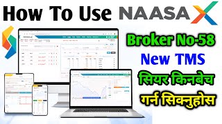 How To Use NAASA X App || New Naasa x TMS || Broker No 58 || How to buy share from secondary market screenshot 3