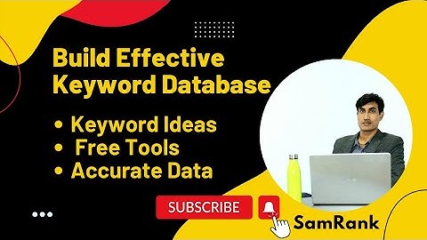 How to Generate Keyword Ideas - Build Keyword Database | SEO Course | Samrank #keywordresearch