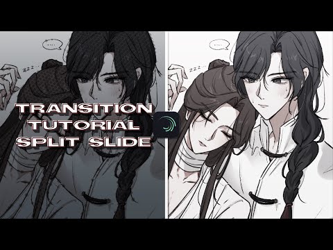 mid-split slide transition | soft style | alight motion tutorial