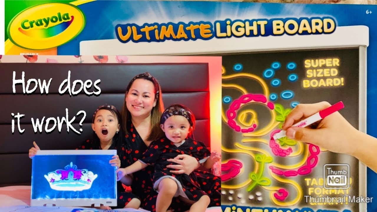 Unboxing The Ultimate Super Sized Light Board from Crayola, How Does , crayola
