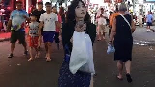 pattaya walking street arrival of chineses early evening pattaya walking street arrival of chineses early evening
