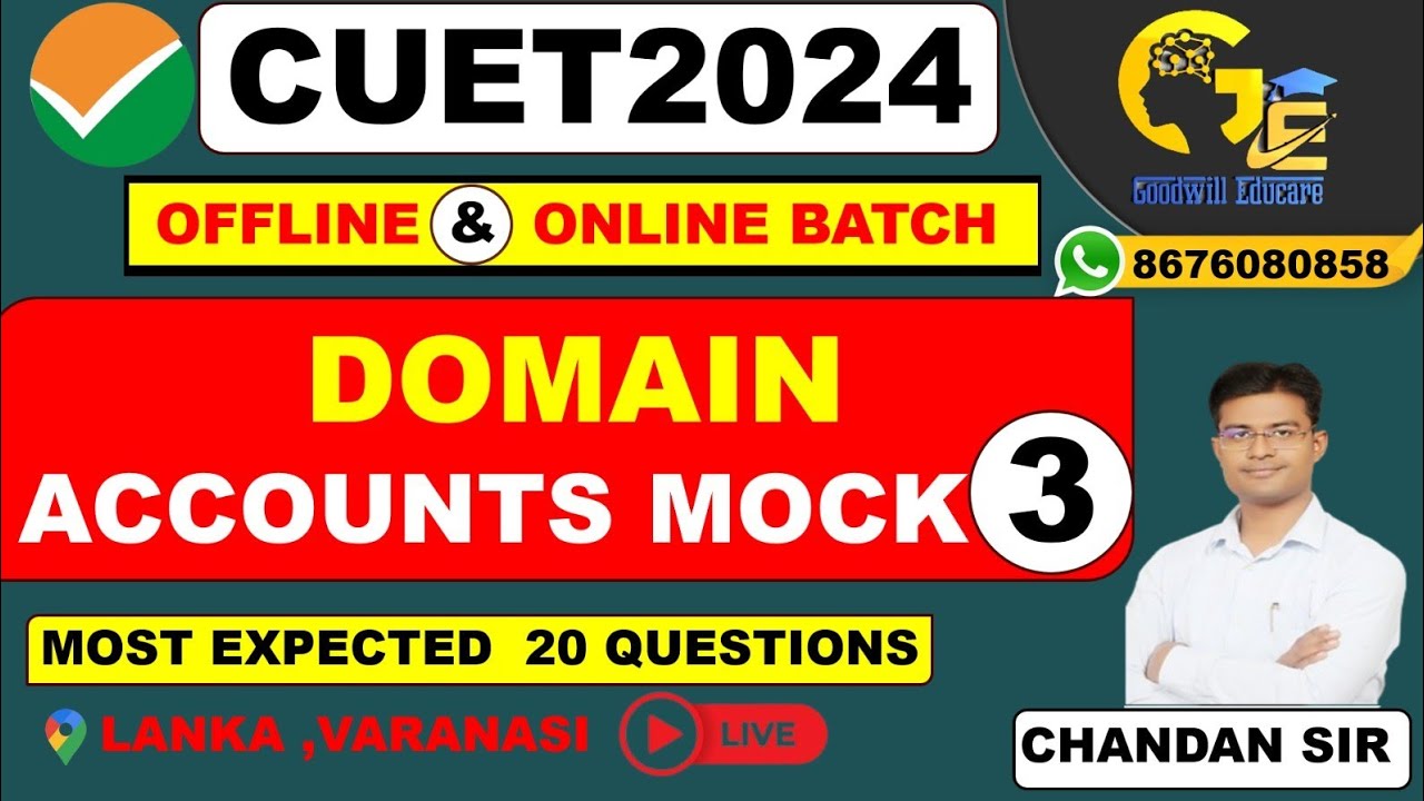 CUET 2024 | MOST REPEATED ACCOUNTS MCQs ( Concept + PYQs ) by CHANDAN ...