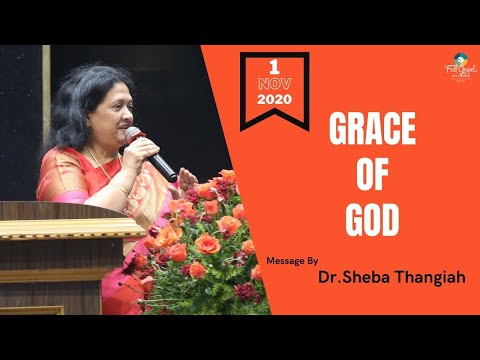 GRACE OF GOD | 0830 Tamil Service | Dr Sheba Thangiah | FGAG CHURCH | Indiranagar