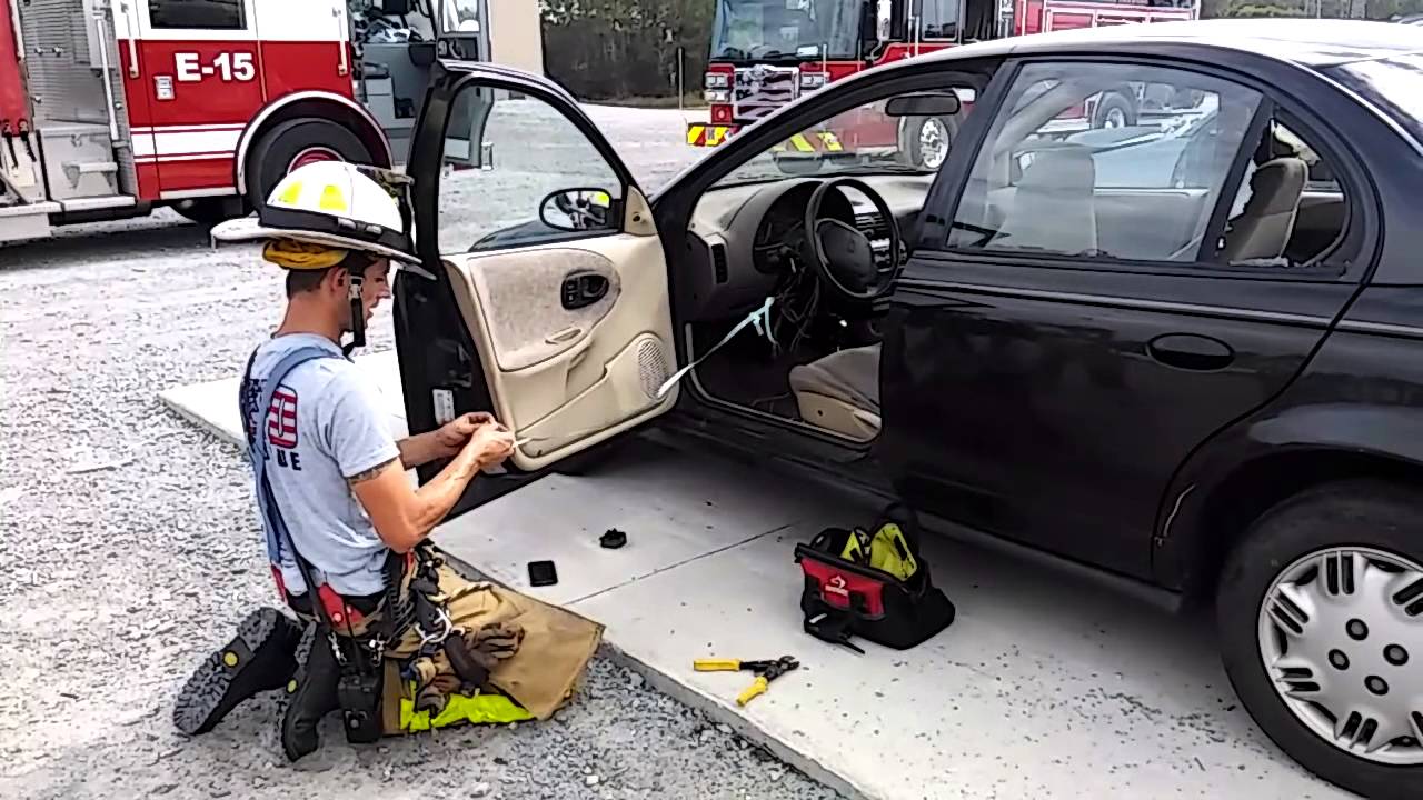 Airbag deployment with a flashlight battery. YouTube