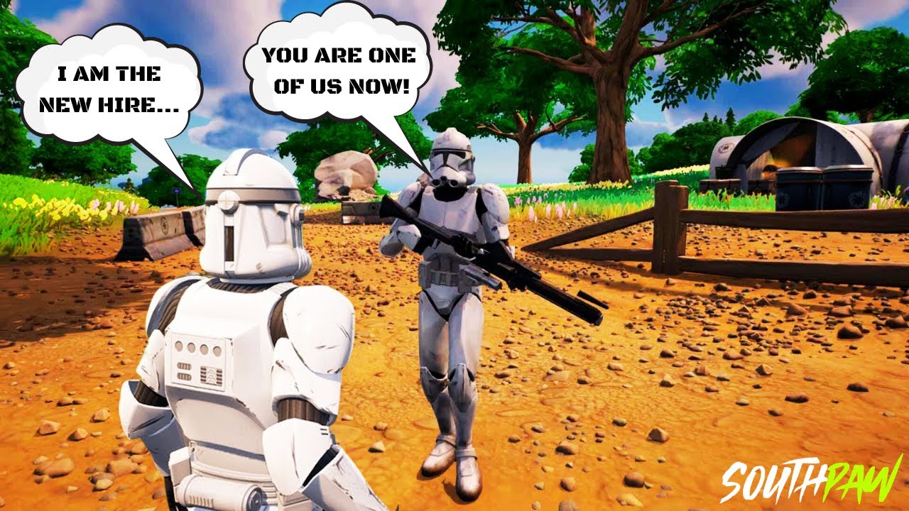 I pretended I am a *CLONE TROOPER* in Fortnite YouTube