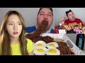 Korean Girl Reacts To NIKOCADO AVOCADO'S Korean Food Mukbangs