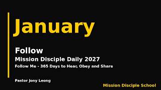 Mission Disciple Daily 2027 | January: Follow