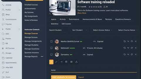 Add students to course