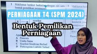 Perniagaan Tingkatan 4 (SPM 2024) | Bentuk Pemilikan Perniagaan