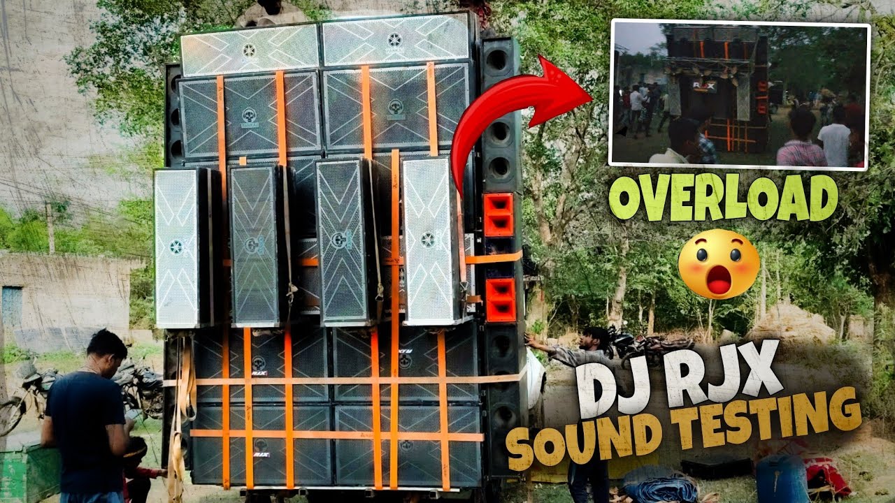Dj RJX 👿Power By Dj Pankaj Cabinet 👑 Saraswati Visarjan In Bansa 📍 Sound Testing
