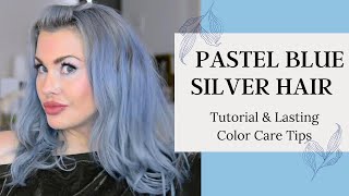 Accidental Pastel Silver Blue Hair And Tips For Lasting Color