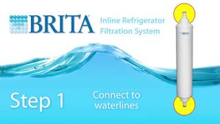 Brita Inline Refrigerator/Icemaker Filter RF-104 Installation Brita Redi Twist Refrigerator Icemaker Water Filter System Rfs 301 Instruction Video