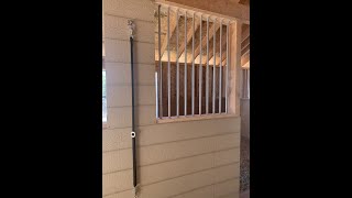 DIY Horse Stall Window Grills