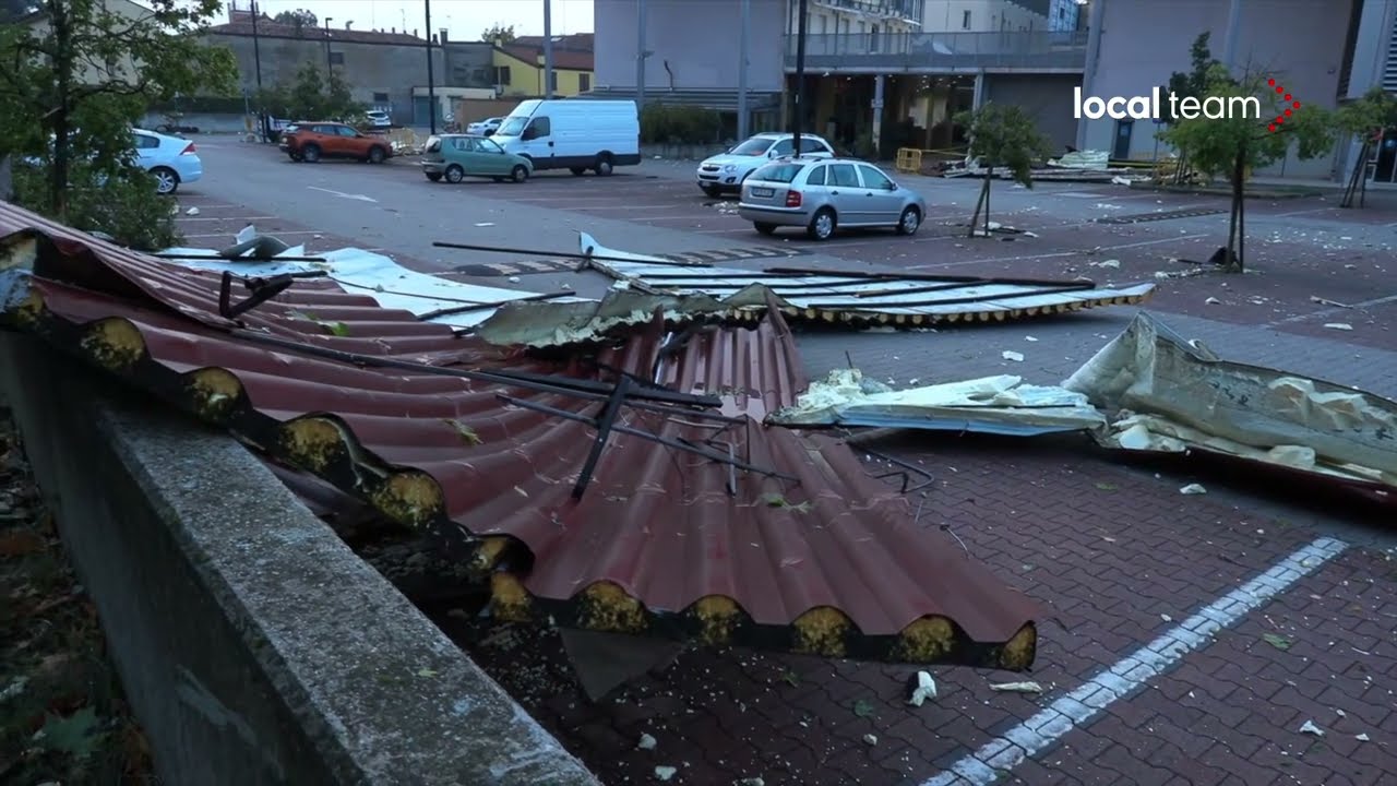 Maltempo, violento downburst si abbatte su Bondeno (Ferrara): tetti scoperchiati e danni ingenti