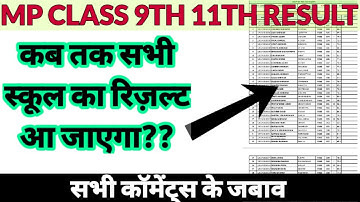 MP : Class 9th 11th result 2021 | सभी स्कूल का रिज़ल्ट कब तक जारी होगा ?? | Mp result