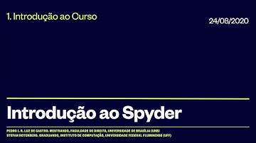 Introdução ao Spyder (opcional)