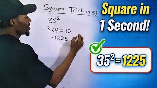 Fastest Math Trick: Square Numbers Ending in 5 in Seconds!