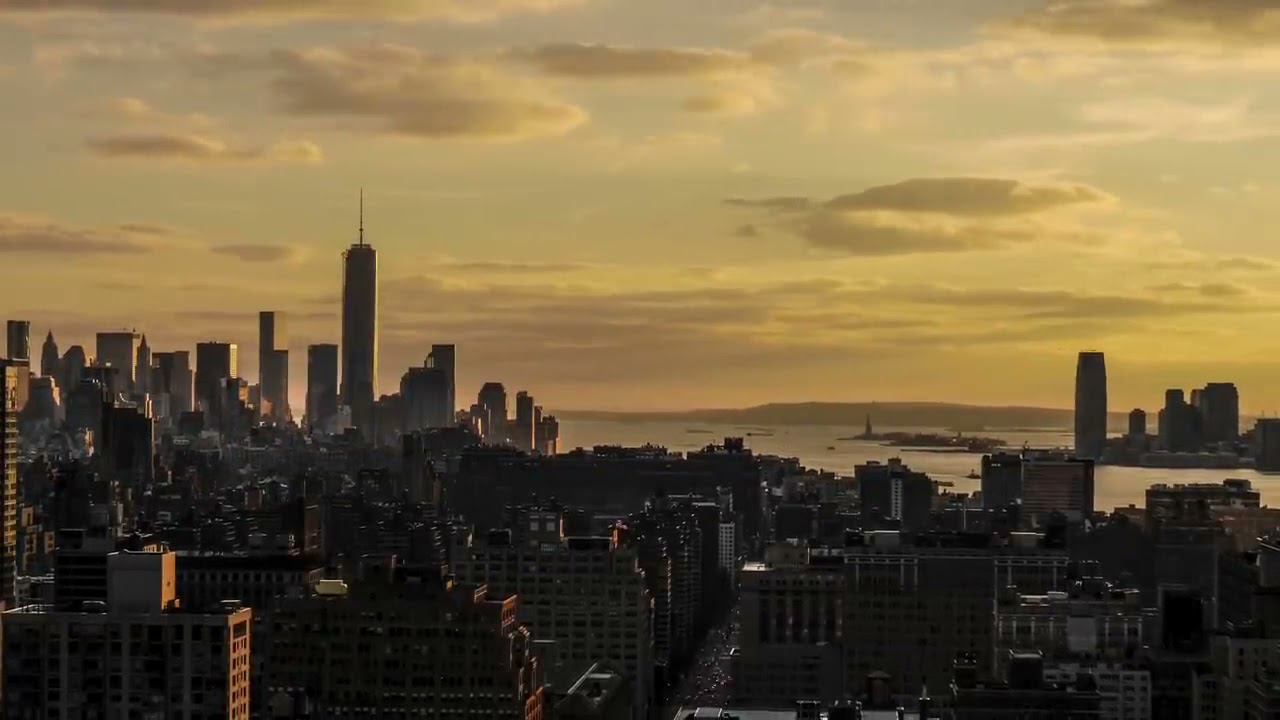 Sunset Time on New York City.