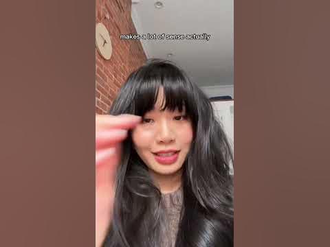 getting rid of the split in your bangs 😩 - YouTube