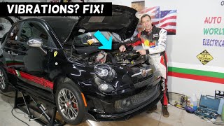 FIAT 500 VIBRATIONS, DASH VIBRATES ENGINE VIBRATIONS FIX