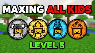 Maxing ALL KIDS in 99 Nights (Kids Have Jobs Update)