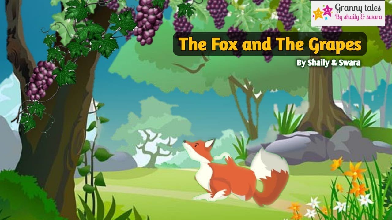 THE FOX and THE SOUR GRAPES Story in English Short Story for Kids