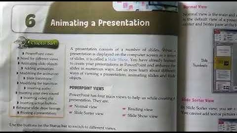 Class- 6, Computer, Chapter- 6, Topic-  Animating a Presentation, Part- 1, 11/01/2021