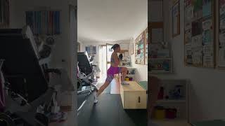Front split squat + KB (box altezza ginocchio)