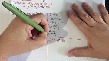 5.6 Logarithmic & Exponential Equations, Part 1