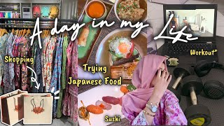 A Fun day in my Life✨ (Shopping, Trying Japanese food🇯🇵, Workout & Friends)