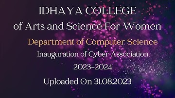 CYBER ASSOCIATION INAUGURATION | DEPARTMENT OF COMPUTER SCIENCE