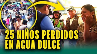 Policía Y Serenazgo Trabajan Contrarreloj Para Encontrar Padres De Niños Perdidos En Agua Dulce