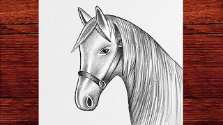 Kolay Adım Adım At Resmi Nasıl Çizilir - Kolay Karakalem At Resmi Çizimi - Bir At Nasıl Çizilir