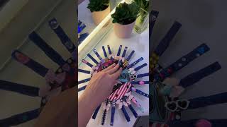 All the pins I made at yesterday’s cheer pin party!! #cheer#spirit#pins#cute#swiftie#cheerleader#fyp