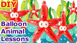 МОРСКАЯ ЗВЕЗДА из воздушных шариков Balloon Animal Starfish DIY