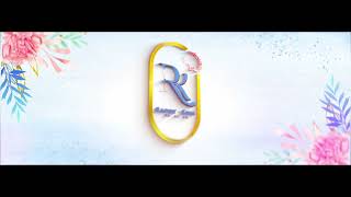 24x9 Panoramic LED Wall Animation for Raphy and Kris | Blue and Peonies