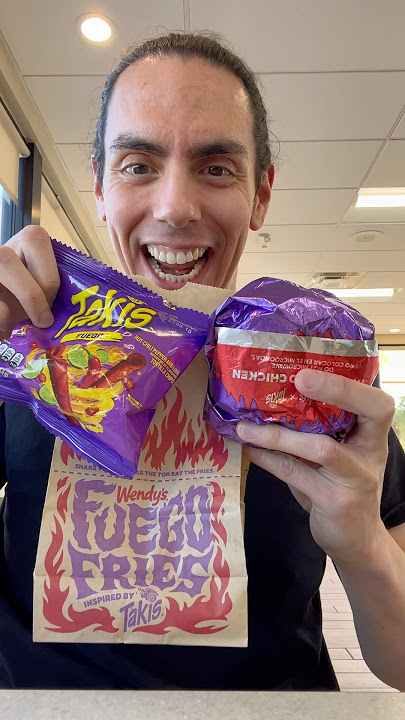 VIRAL Wendy’s Takis Fuego Meal #mukbang