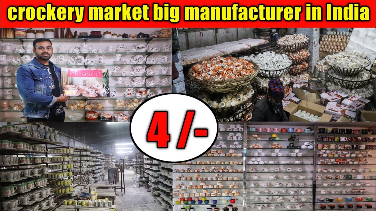 Biggest Crockery Factory | Crockery Wholesale Market India#Cups,Plates,Bowls,MugsDinnerSetsWholesale