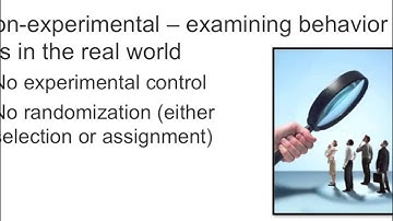 Observational Methods: 1 - What are observational methods