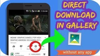 HOW TO SAVE & DOWNLOAD YOUTUBE VIDEOS TO GALLERY WITHOUT ANY SOFTWARE screenshot 4