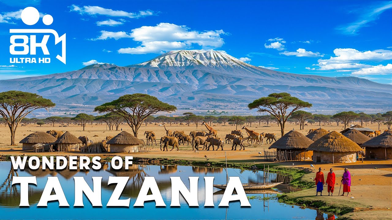 Wonders of Tanzania – Discover Savannas, Mountains, and Endless Skies | Travel Video 4K