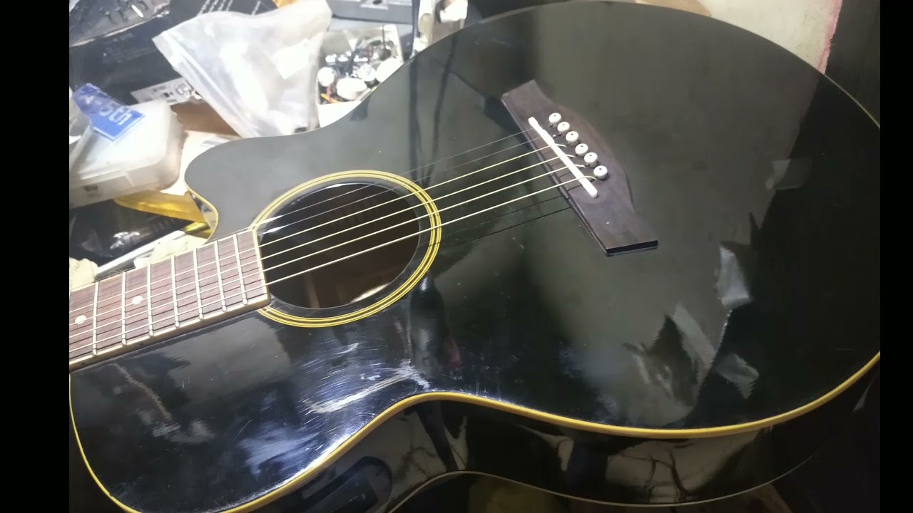 broken Headstock ibanez acoustic guitar restoration