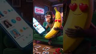 Monkey on Tinder Chooses Banana Over Humans #Tinder #TinderSuccess #TinderFail#TinderDate #DatingApp