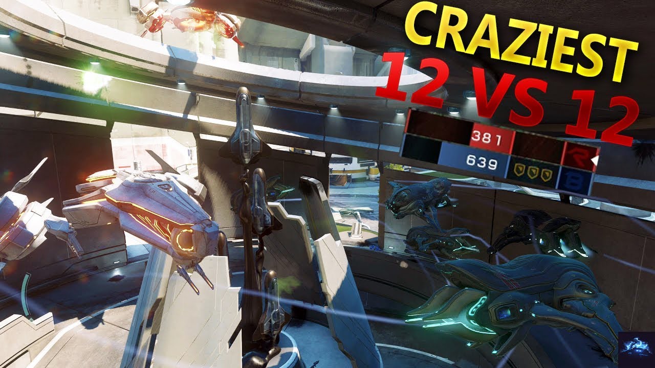 The Craziest 12 vs 12 Warzone Warlords of 2019 - Halo 5 Guardians