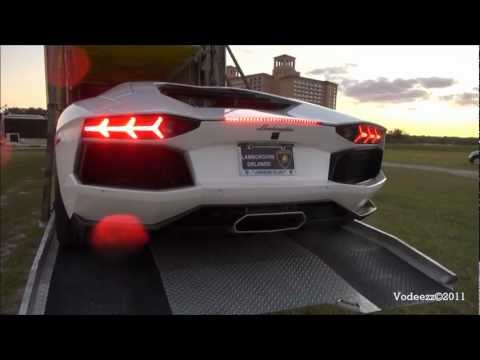 2012 Lamborghini Aventador LP700-4 in Bianco Isis! 1080p!