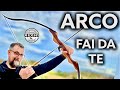 STUPENDO. Come fare un arco in legno fai da te. Arco con sci. How to make a DIY wooden bow with skis
