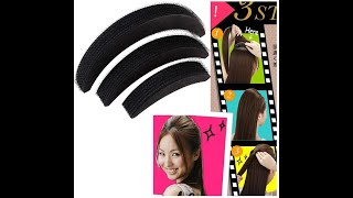 3 Sets of Hair Volume Increase Puff Sponge Pad Bump Up Hair Style Clip