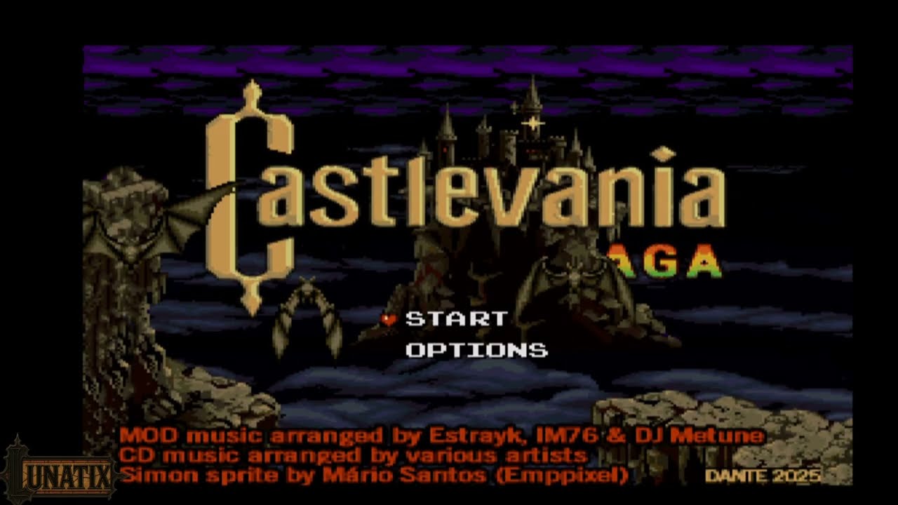 Castlevania AGA 2025 - Playthrough No Death (AMIGA)