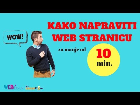 Kako napraviti web stranicu u manje od 10 minuta